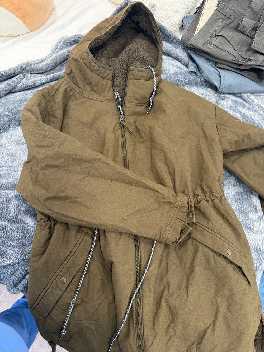 Columbus hooded fleece lined jacket